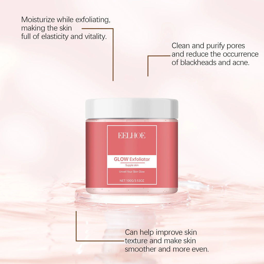 Facial Brightening Scrub - A Gentle Facial Scrub for Exfoliating, Cleansing, Leaving Skin Smooth and Restoring Its Radiance