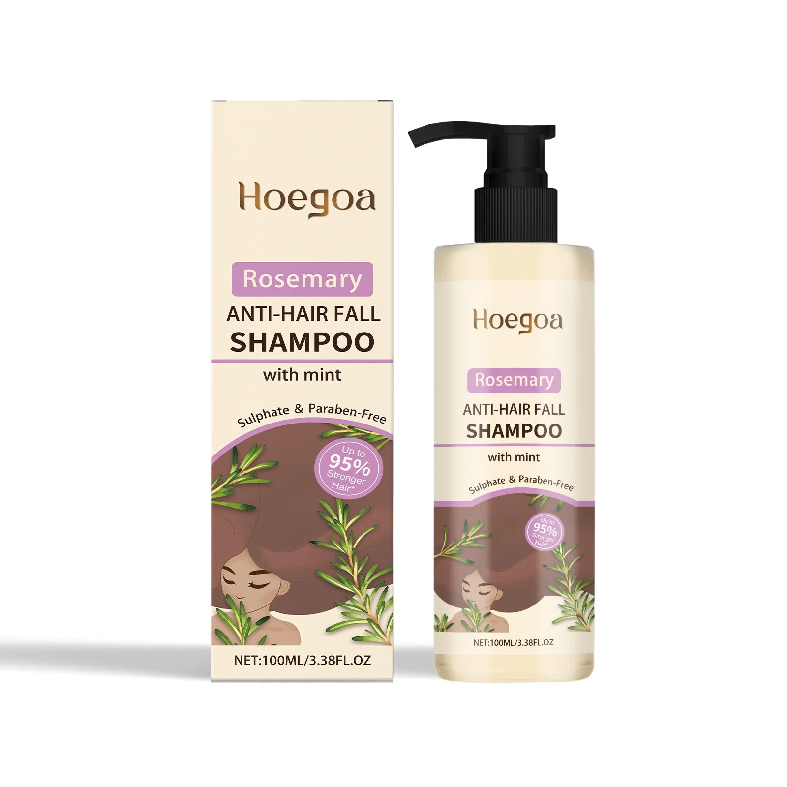 Rosemary Shampoo Hair Growth Deep Cleansing Scalp Oil Control Strengthening Root Nourish Hair Volumizing for All Types