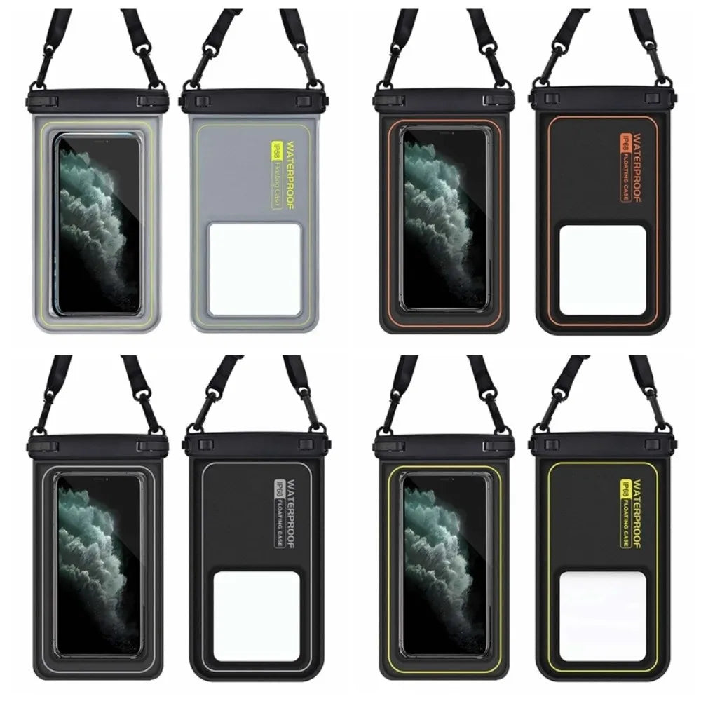 Touch Screen Waterproof Phone Bag Transparent PVC Mobile Phone Waterproof Bag Underwater Dry Universal