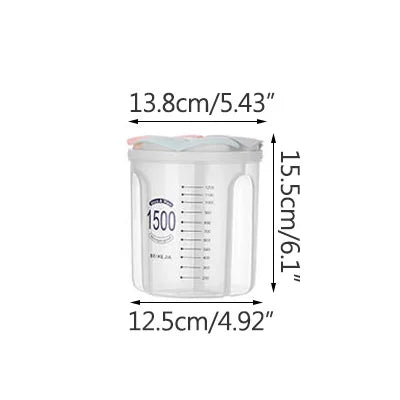 Kitchen Storage Box Food Storage Box Kitchen Supplies Grain Storage Tank  Transparent Organizers Moisture-Proof Sealed Cans