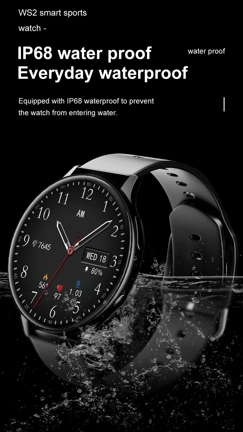 2025 Men Bluetooth Call SmartWatch Heart Rate Blood Pressure Monitor Smartwatch IP67 Waterproof Women Smartwatch For Android IOS