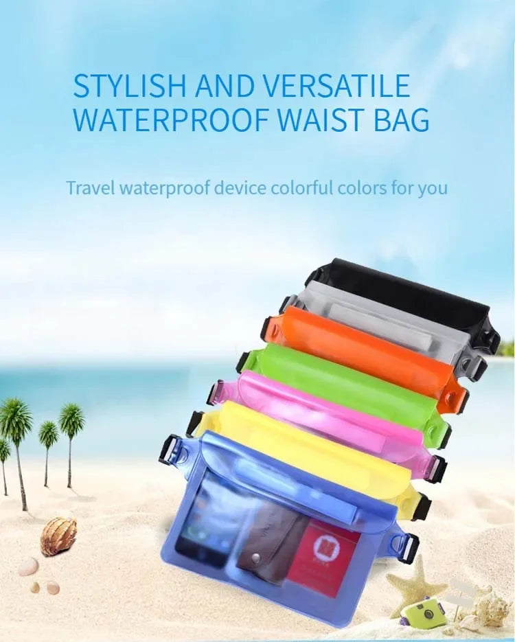 Floatable Waterproof Pouch for Aquatic Activities - Multi-Sport Dry Bag with Phone Compartment (Beach/Surf/Boating)