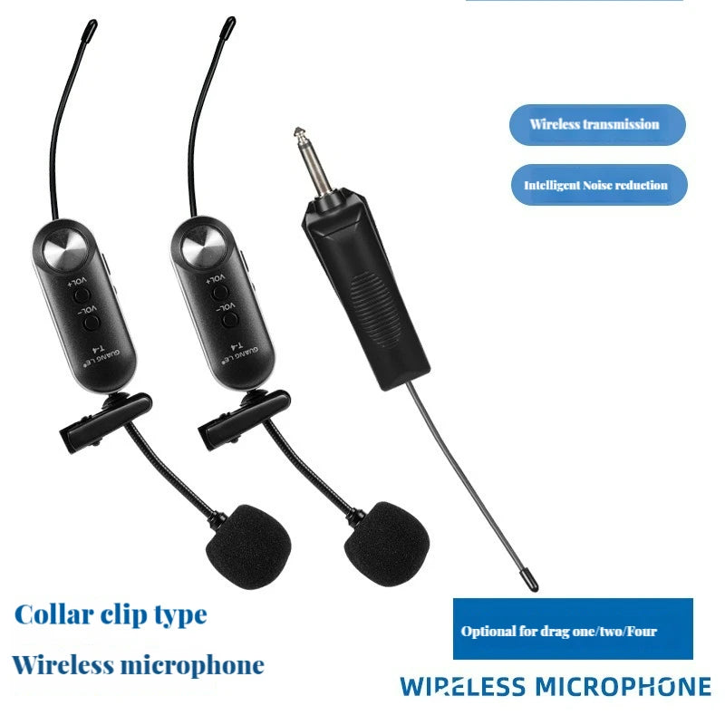 Wireless Microphone Saxophone UHF with Receiver and Transmitter Condenser Recording Live Show for Saxophone Musical Instrument