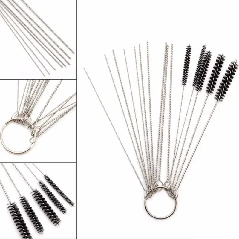 Cleaning Needles Brushes Carburetor Carbon Dirt Jet Remove for Automobile MotorcycleWelder Carb Chainsaw Cleaner Tools