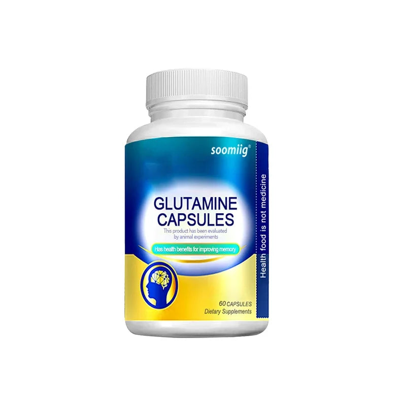 L-Glutamine - Supports Digestive , Gut Health and Promotes Muscle Growth and Recovery, Improves Immunity - 120 Capsules
