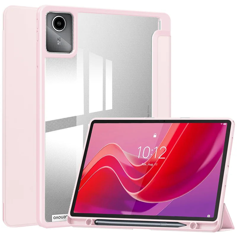 For Lenovo Tab M11 Xiaoxin Pad 11 2025 2024 Case With Pen Holder Folding Stand Smart Tablet Cover Funda for Idea Tab 11 " Case