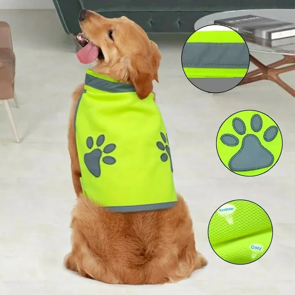 Reflective Dog Vest Clothes Breathable Pet Puppy Dog Safety Outdoor Walking Running Vests For Small Medium Large Dogs Chihuahua
