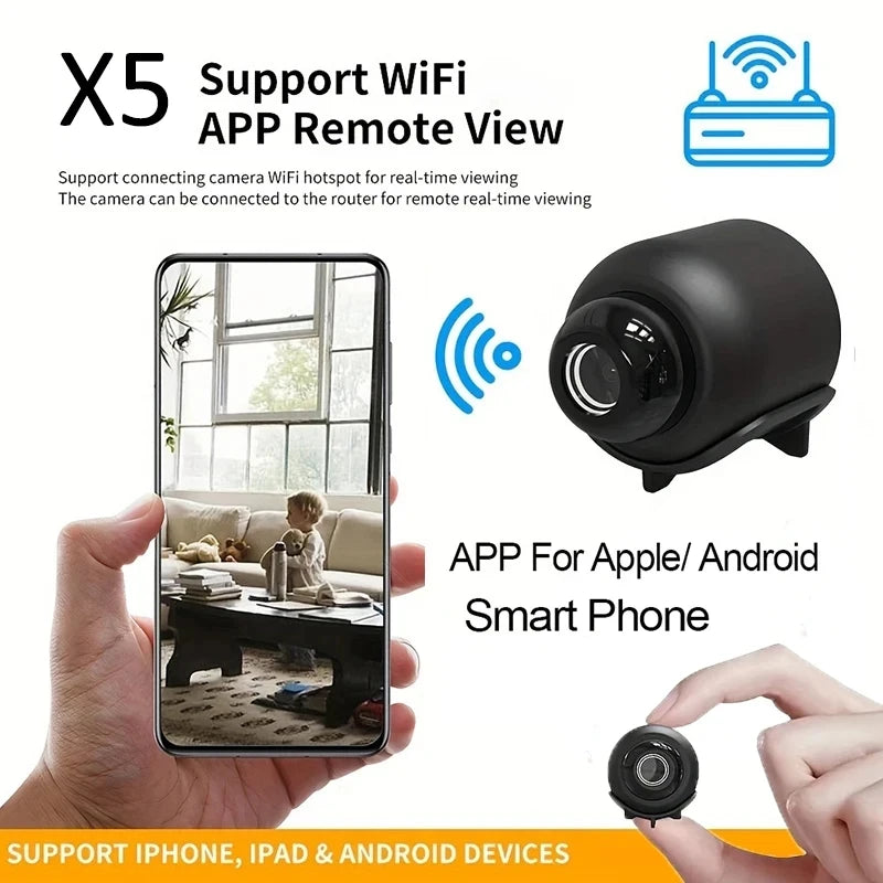 1080P Wireless Mini Camera WiFi Security Camera with Night Vision Motion Detection Video Cam Smart Home Detect Camcorder