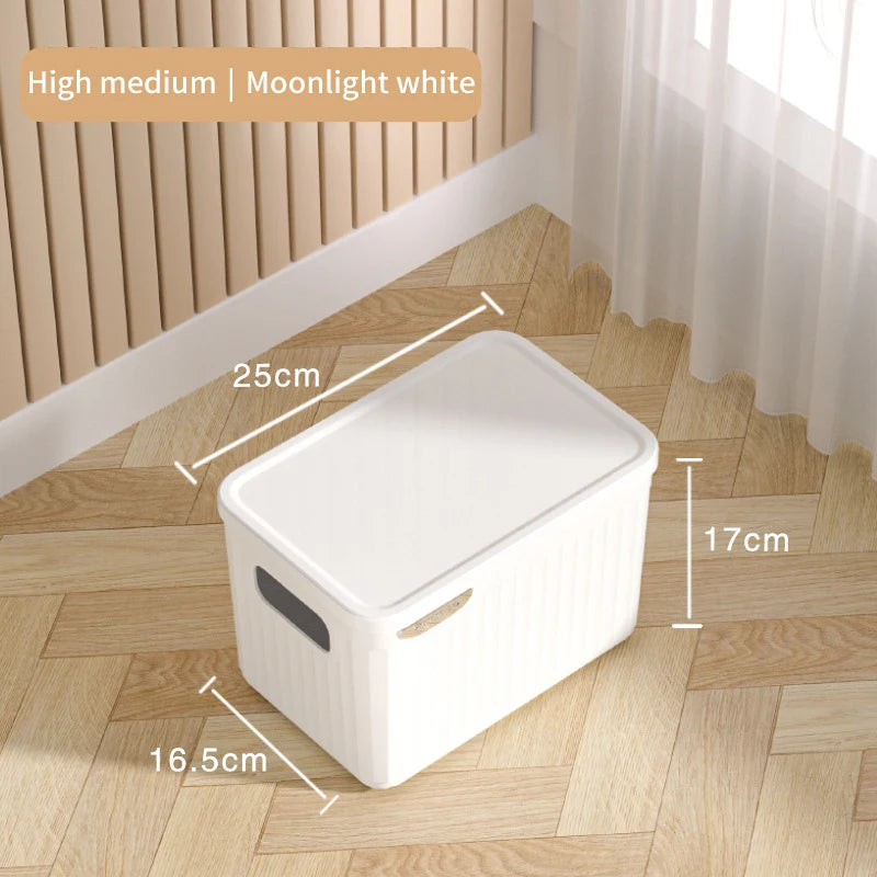 Home Wardrobe Clothes Organizer Plastic Toy Storage Boxes for Bedroom Cabinets Drawers Cosmetic Makeup Doll Accessory Container