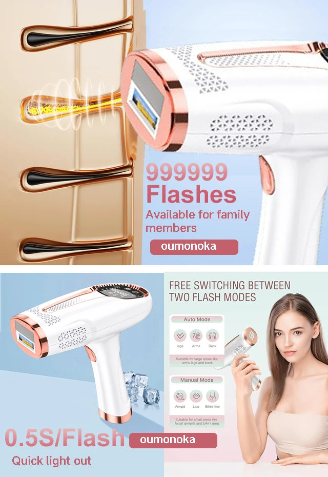 Permanent Laser Hair Removal Bikini Women's IPL Depilators Shaver Facial Hair Cutting Machine Men's Razo to Remove Hair Trimmer