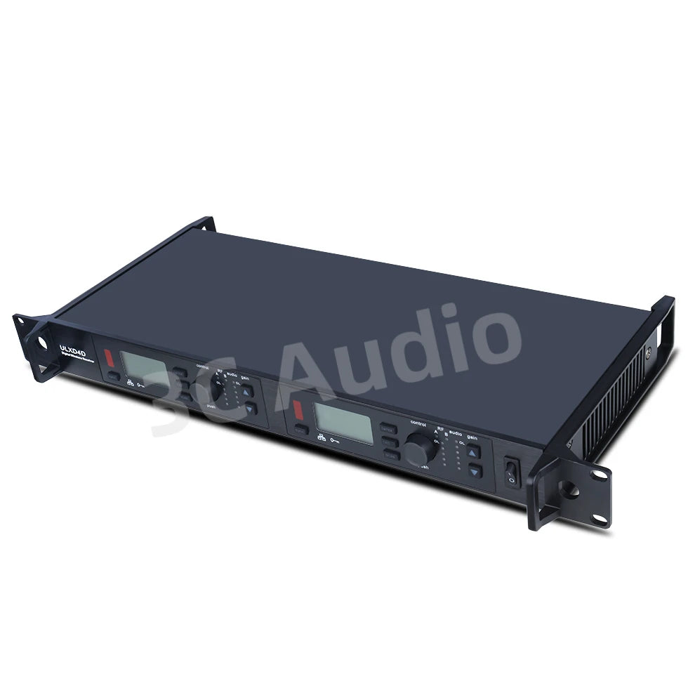 ULXD4D 600MHz Headset&Lavalier Professional Wireless Microphone UHF True Diversity 2-Channels System Church Stage Performance