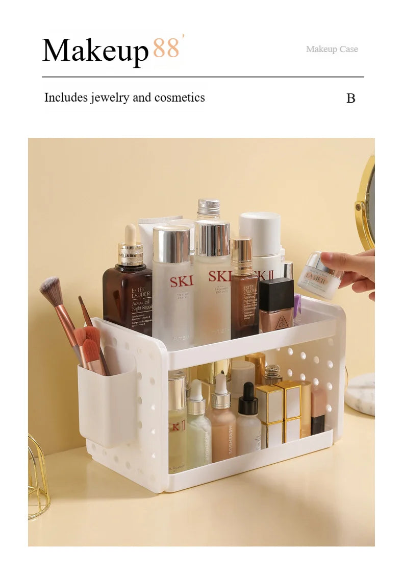 Multi-functional 3-tier Desktop Organizer, Desktop Shelf, Hole Board, Pen Holder Office Desk Organizer, Desk Desk Organizer