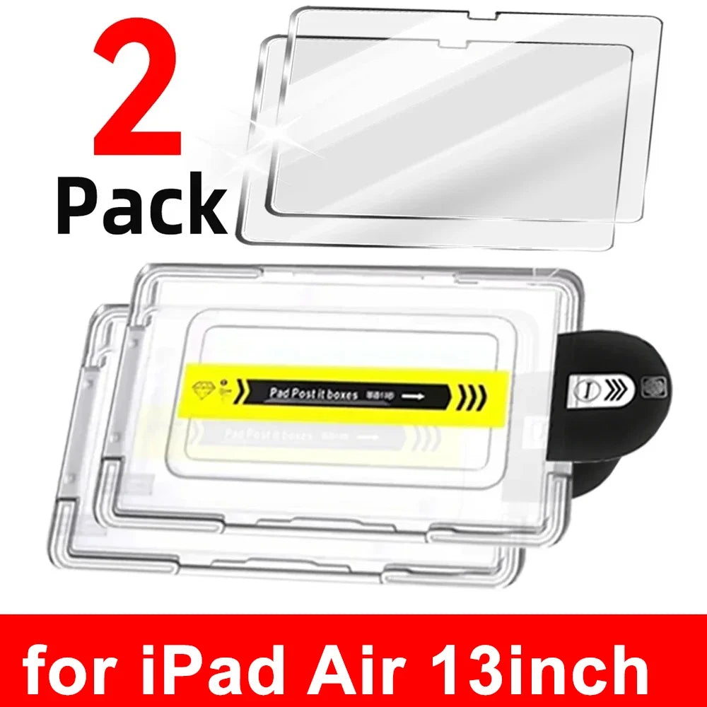 For IPad 11th A16 2025 Tempered Glass Screen Protector with Auto-alignment Installation Kit for IPad Air6 Air 11/13inch Films