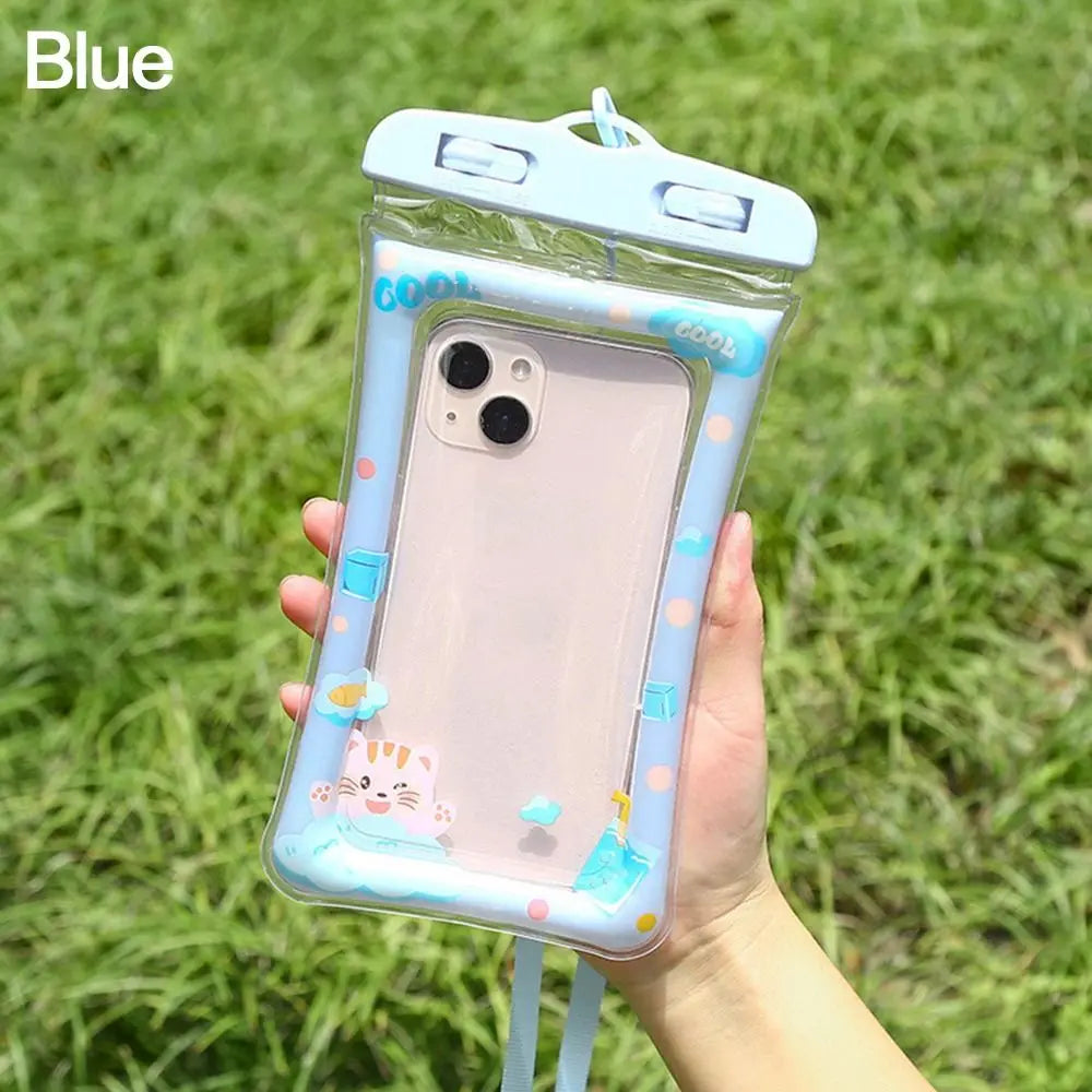 Waterproof Cartoon Phone Pouch Drift Diving Swimming Bag Underwater Dry Bag Case Cover For Phone Water Sports Beach Pool Skiing