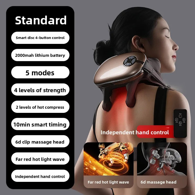 New Cervical Massager Back Waist trapezius Shoulder Neck Kneading Body Multifunctional Artifact Massager 2025