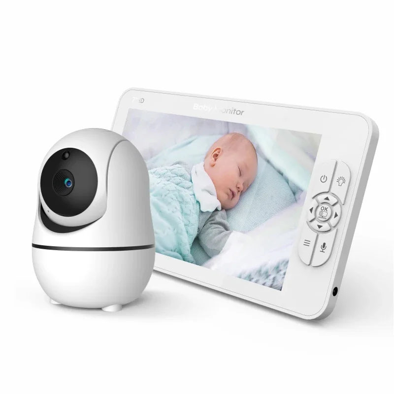 SM70 Baby Monitor 7 Inch Wireless With PTZ Camera High Security Camera Night Vision Temperature Monitoring Baby Cry Alarm