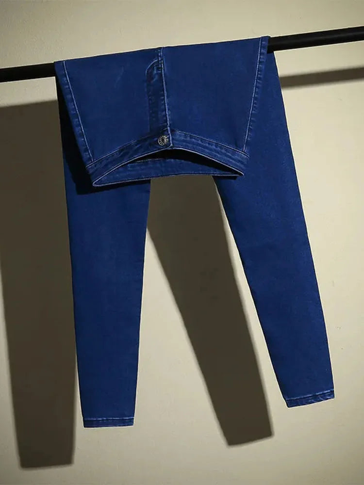 Skinny High Waist Stretch Pencil Jeans Women Casual Vintage Slim Denim Pants Korean Fashion Streetwear Ankle Length Vaqueros New