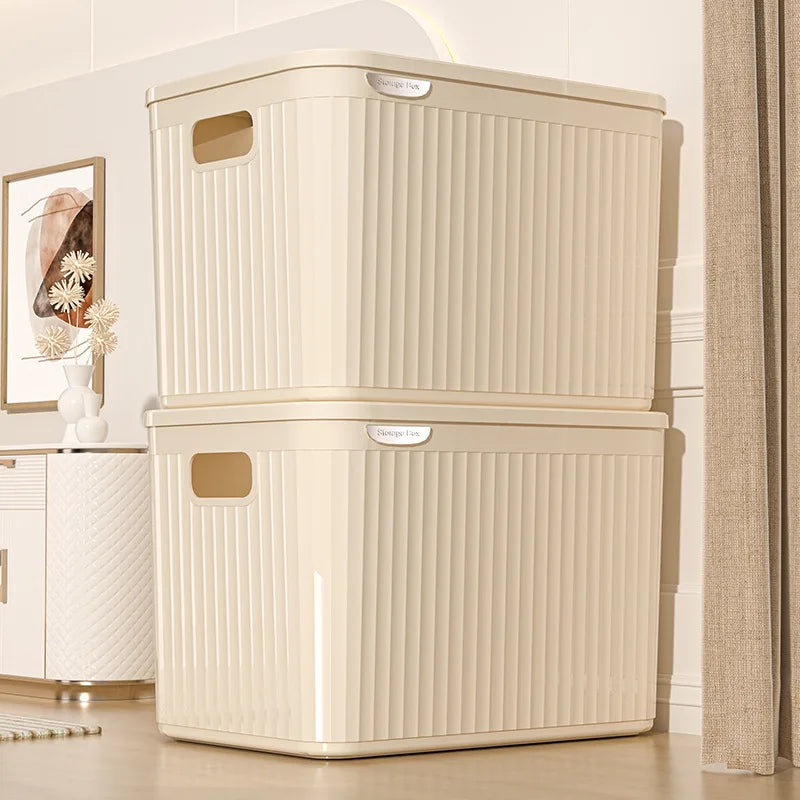 Home Wardrobe Clothes Organizer Plastic Toy Storage Boxes for Bedroom Cabinets Drawers Cosmetic Makeup Doll Accessory Container