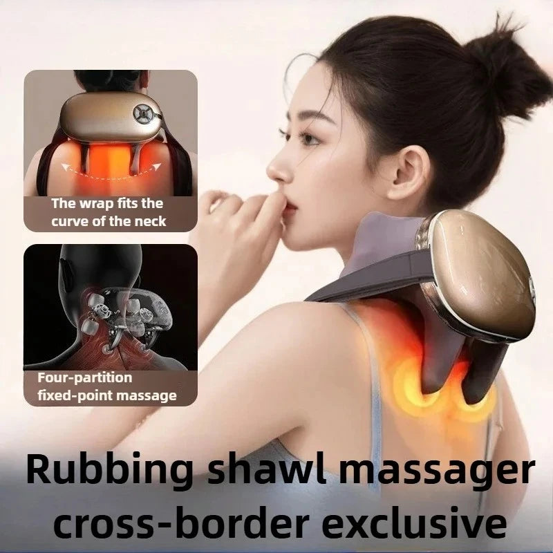 New Cervical Massager Back Waist trapezius Shoulder Neck Kneading Body Multifunctional Artifact Massager 2025