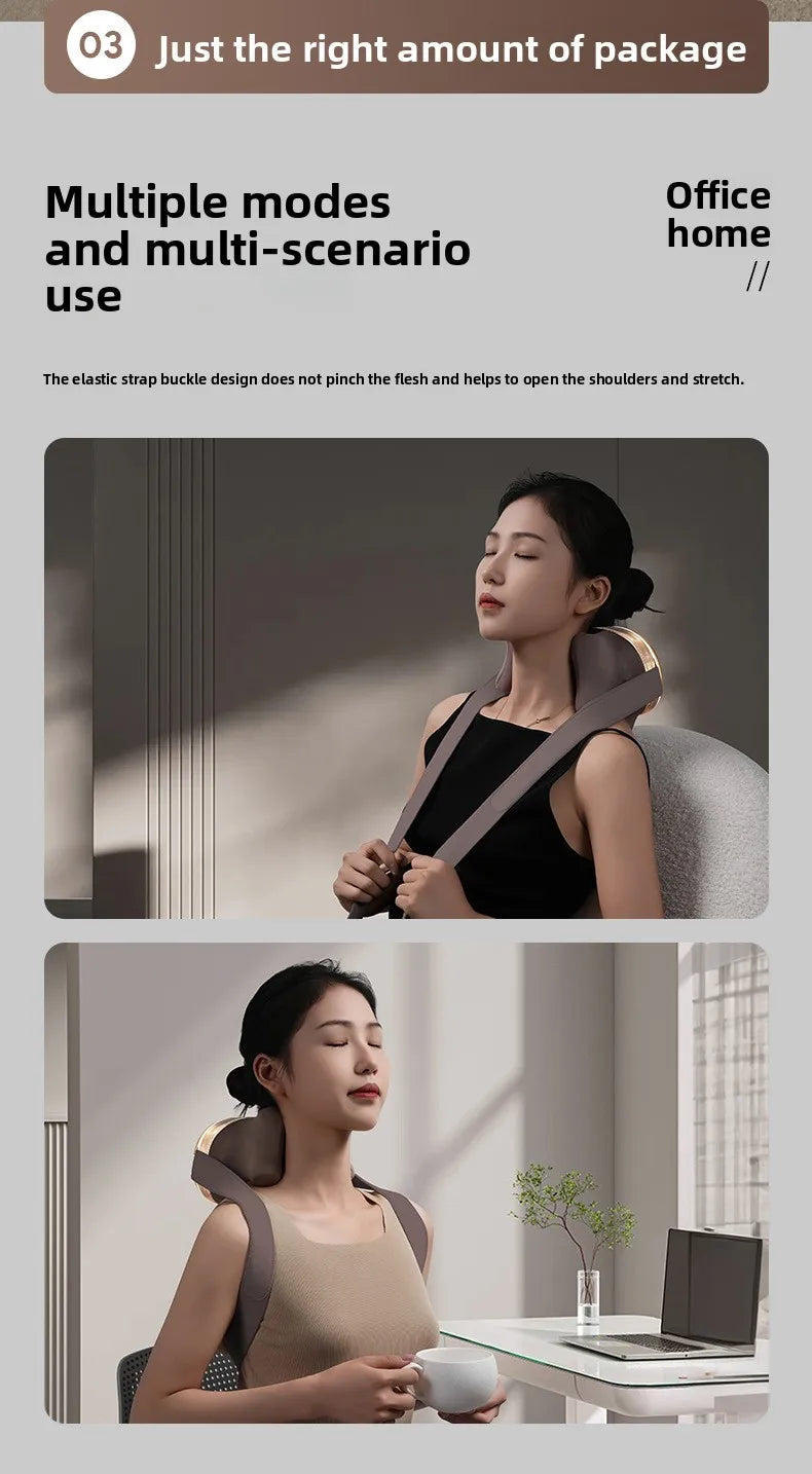New Cervical Massager Back Waist trapezius Shoulder Neck Kneading Body Multifunctional Artifact Massager 2025
