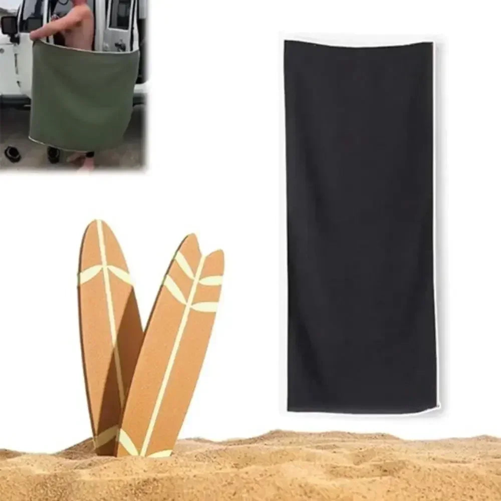 Magnetic Bath Towel Microfiber Quick Drying Outdoor Magnet Towels Beach Towel for Surfing Swimming Changing Clothes