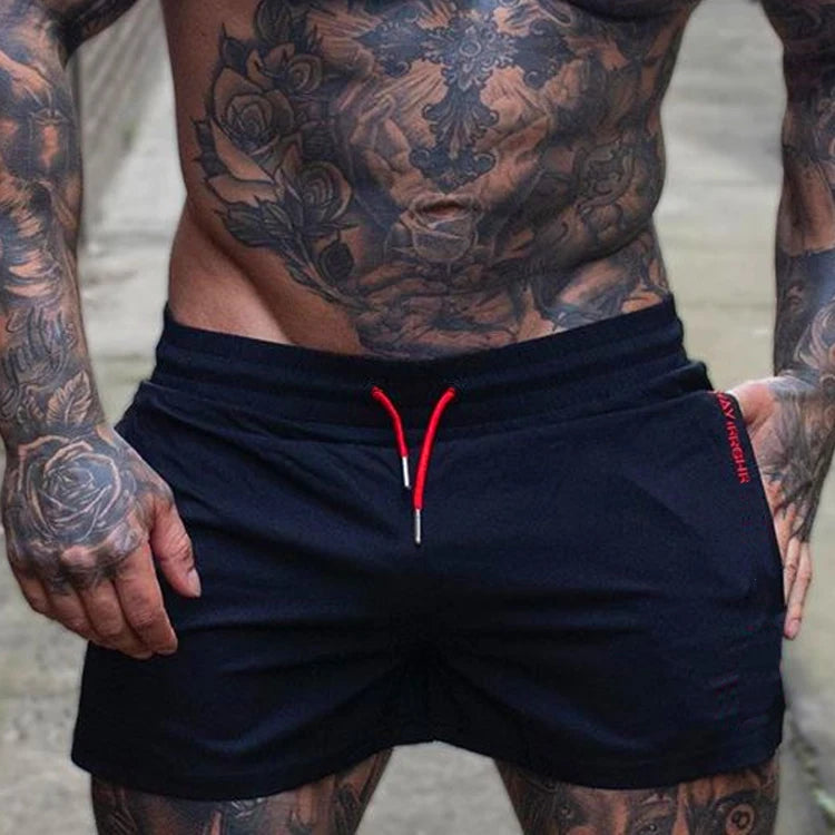 Men Hot Shorts Light Weight Thin Short Pants Running Squat Fitness Shorts Men GYM Wear Quick-drying Drawstring Shorts