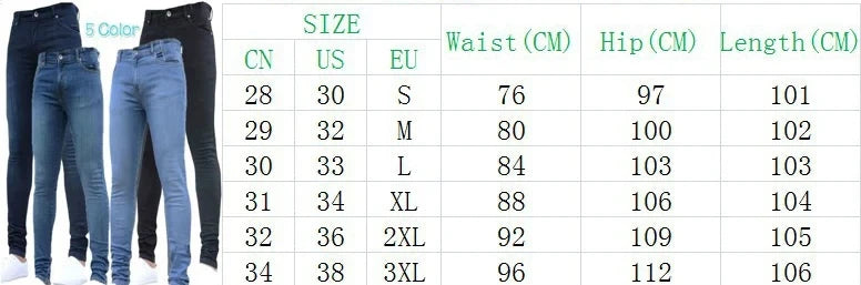 2025 new men's slim fit classic slim fit jeans casual street style casual men's slim fit jeans men's slim fit pencil jeans