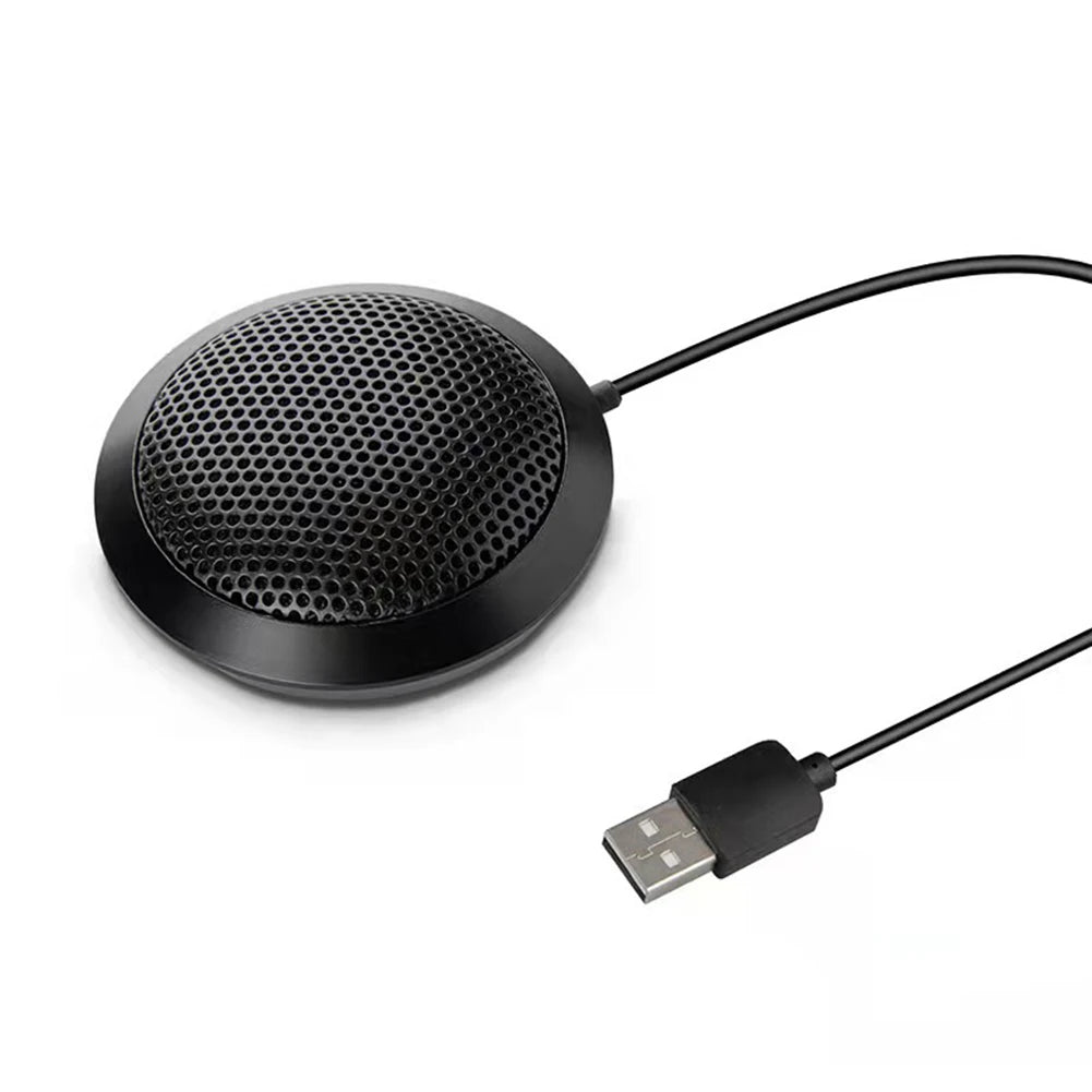 USB/3.5mm Conference Microphone USB Speakerphone 360° Omnidirectional Condenser Plug & Play for Computer Desktop Laptop 150CM
