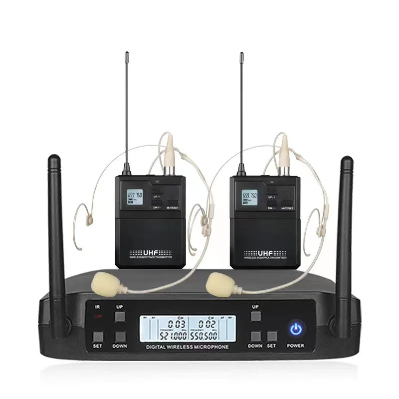 Wireless Microphone Professional System UHF Automatic U segment FM mobile loop  Frequency 60M Party Stage Church speech karaoke