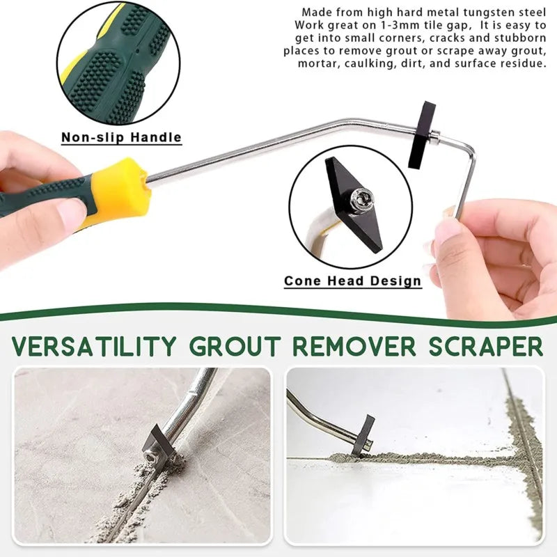 Grout Removal Tools 22 Pcs  Set Saw Blade Grout Hand Saw Tile Joint Cleaning Brush Caulking Edge for Floor Kitchen Hand Tool Set