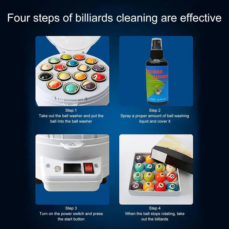100ml Pool Ball Spray Billiard Ball Cleaning Agent Billiard Ball Maintenance Cleaner Pool Ball Polish Agent For Billiard Clean