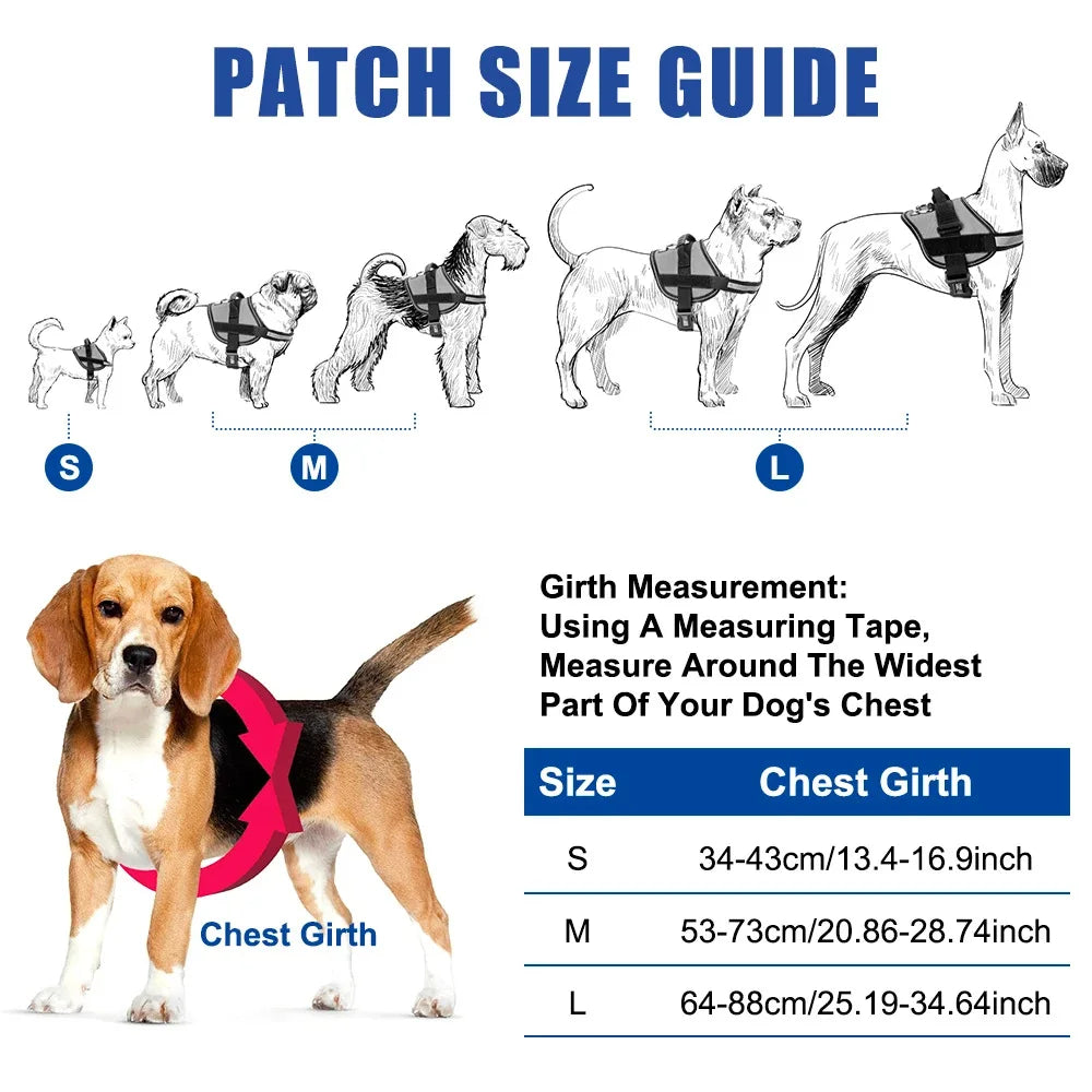 Harness For Dogs Breathable Adjustable Dog Vest Harness Pet NO PULL Vest Reflective For Medium Large Dog With Name Collar Patch
