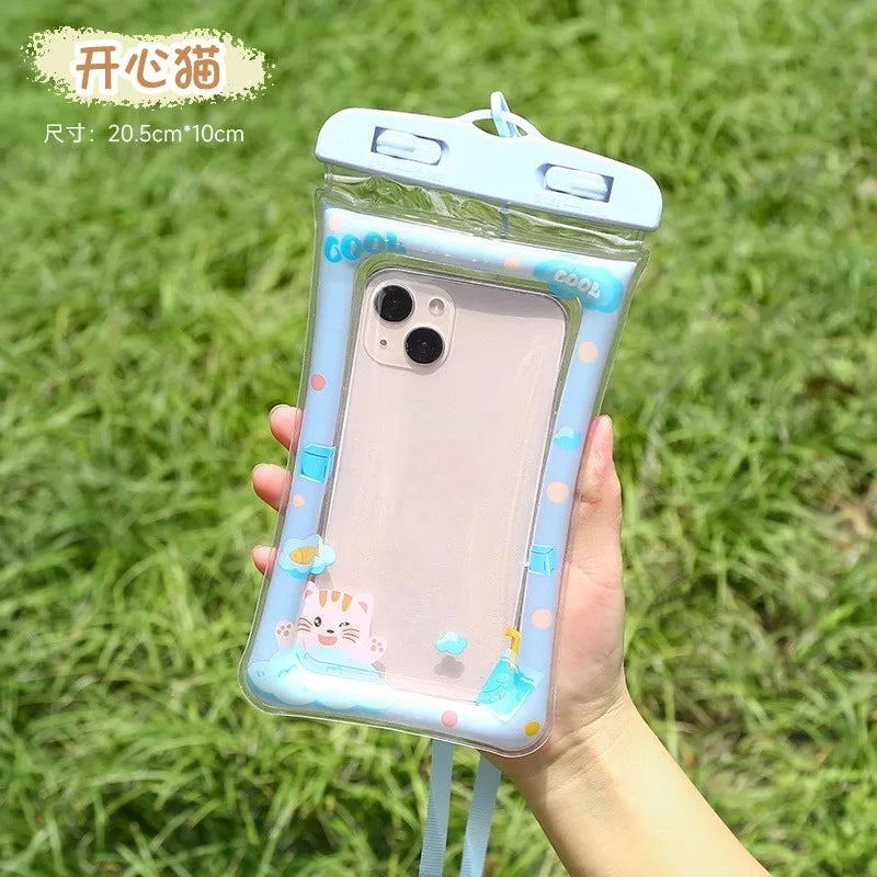 Waterproof Cartoon Phone Pouch Drift Diving Swimming Bag Underwater Dry Bag Case Cover For Phone Water Sports Beach Pool Skiing