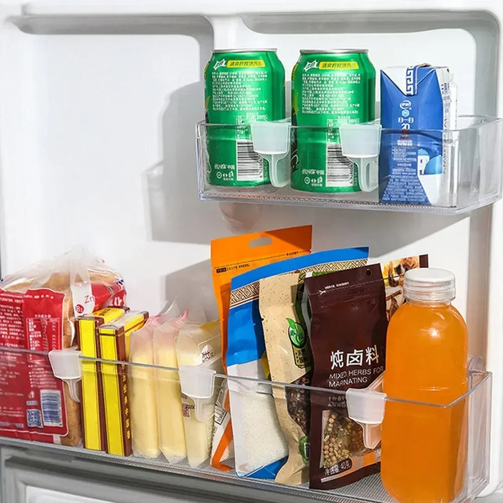 Refrigerator Organizer Shelf 4/6/8 Pieces Kitchen Items Shelves Organizers Storage Things for the Home Gadgets Organization