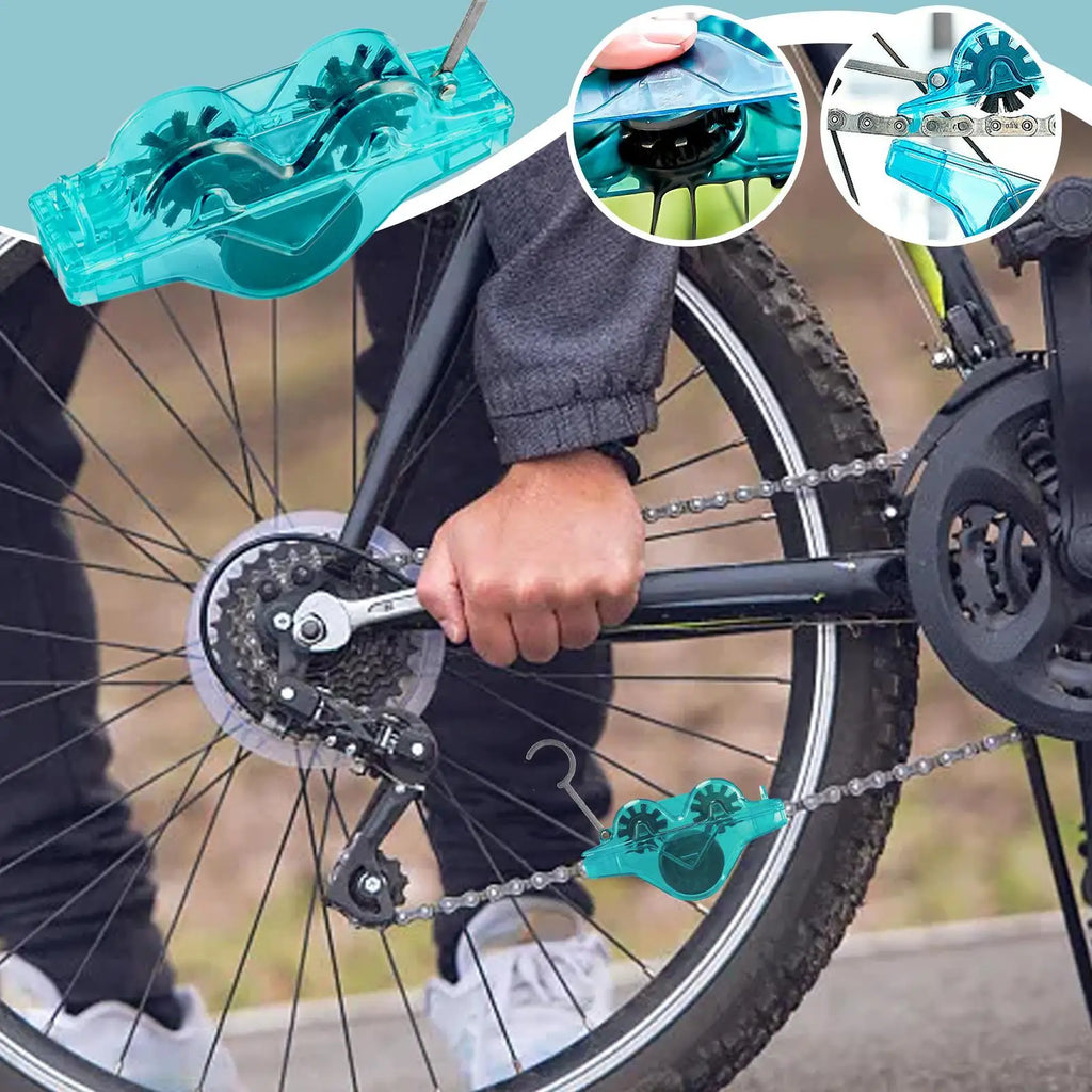 Bicycle Chain Cleaner Wash Tool Set Bicycle Chain Cleaning Brushes Road Bike Cycling Cleaning Kit Cycling Bike Care Accessories