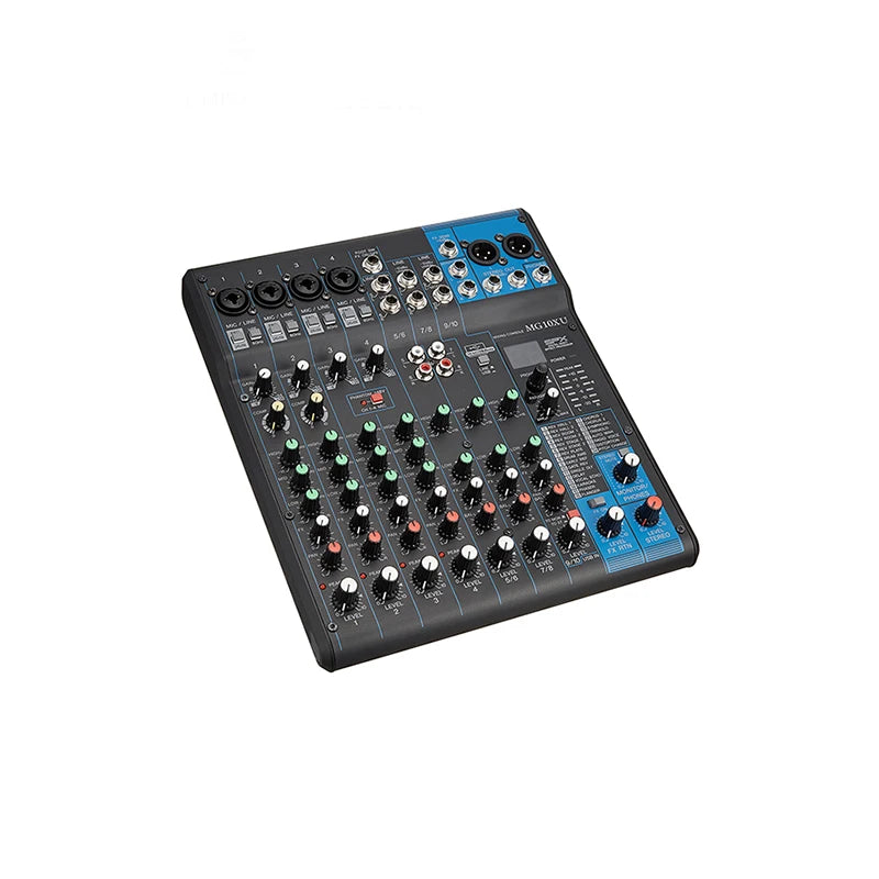 Professional Audio Mixer MG10XU 10 Channel 48V Phantom Effect Analog Mixing Consoles for Wedding Stage Performance Conference