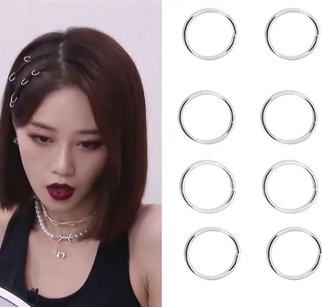 100Pcs Kids Dreadlocks Styling Tool Metal African Hair Rings Beads Cuffs Tubes Charms Dread Jewelry DIY Hair Braider Accessories
