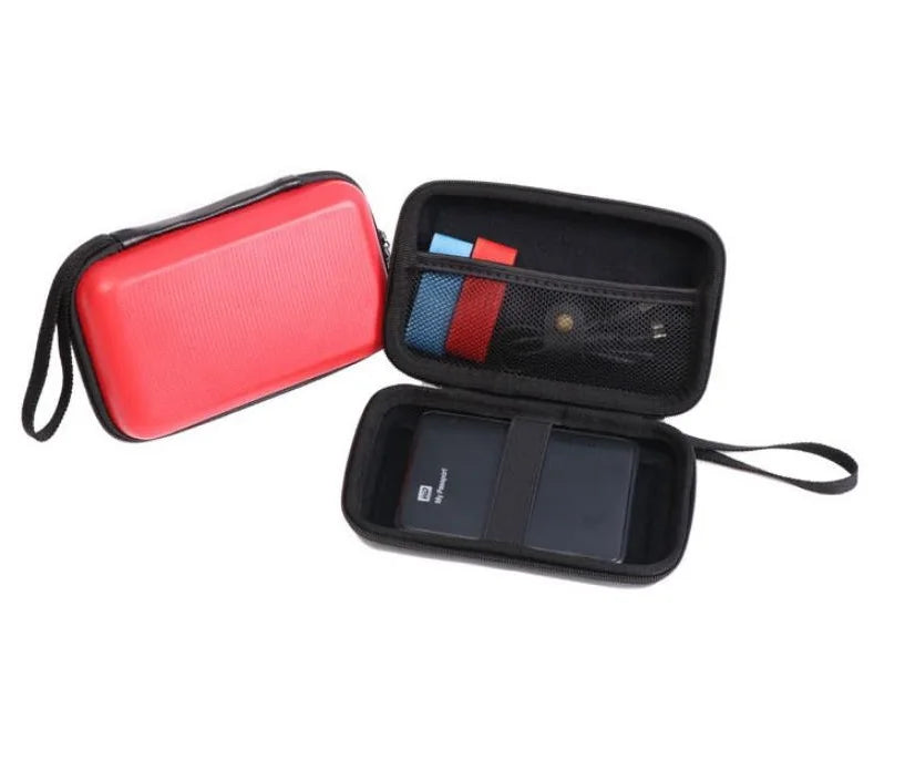 Hard Drive Case Tidy External Protective Storage Bag Electronics Gadget Cable Pouch Earphone SD Card,U Disk and Portable HDD SSD