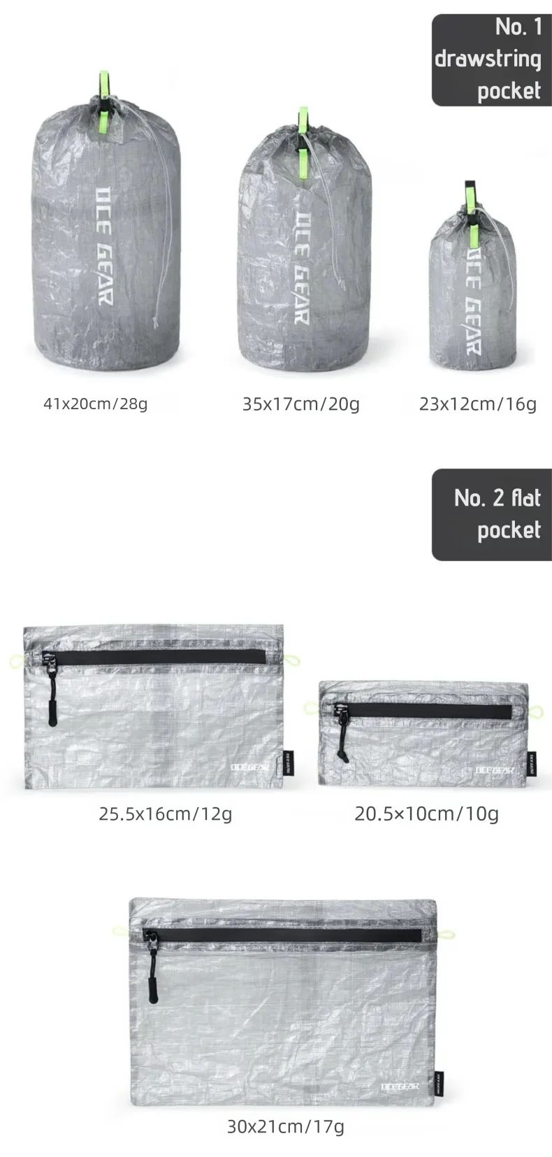 Ultralight Outdoor Storage Bags Waterproof Compression Dry Sack Flat Pouch First Aid Bag Multi Size Travel Camping Organizer