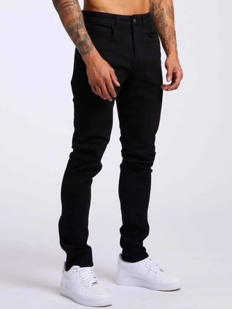 2025 new men's slim fit classic slim fit jeans casual street style casual men's slim fit jeans men's slim fit pencil jeans