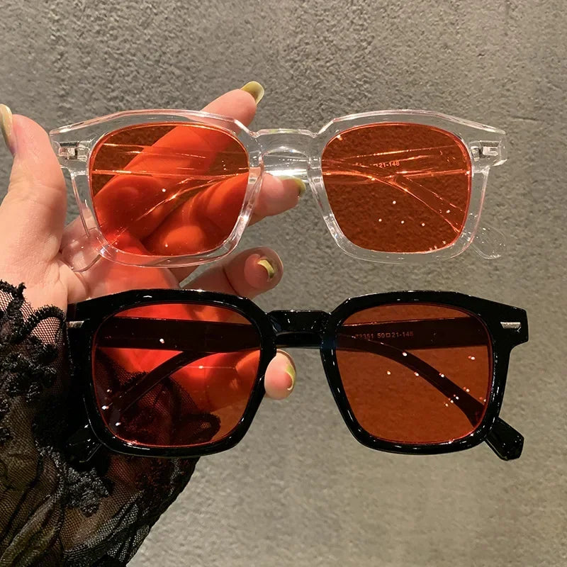Vintage Sunglasses Unisex Rectangle Fashion Design Retro Sun Glasses Female Lady Eyeglass Cat Eye Casual Goggles 2025 New