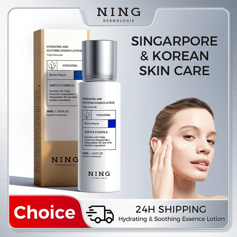 100 ml Moisturizing & Calming Essence Lotion – HA + Ceramide for Dry, Redness‑prone Skin
