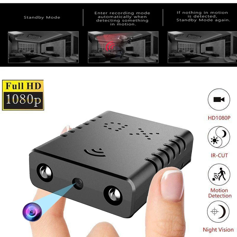 HD Mini WiFi Security Camera Indoor IP Cam Baby Monitor Night Vision Video Recorder Home Surveillance