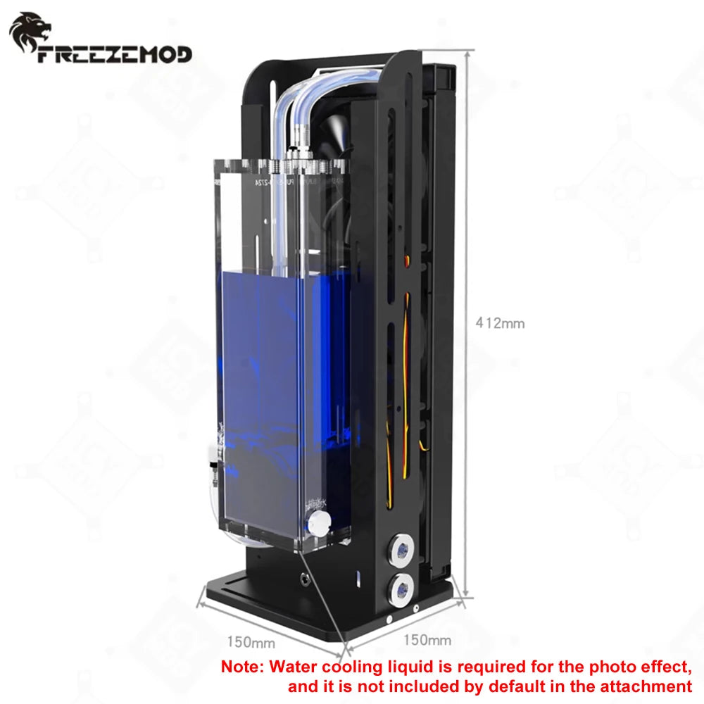 AIO with Alarm Water-cooled Module FREEZEMOD Water DC Pump 7/9 Meter Lift and Water Tank Integrated 12/24V SLMZ-LS-360S
