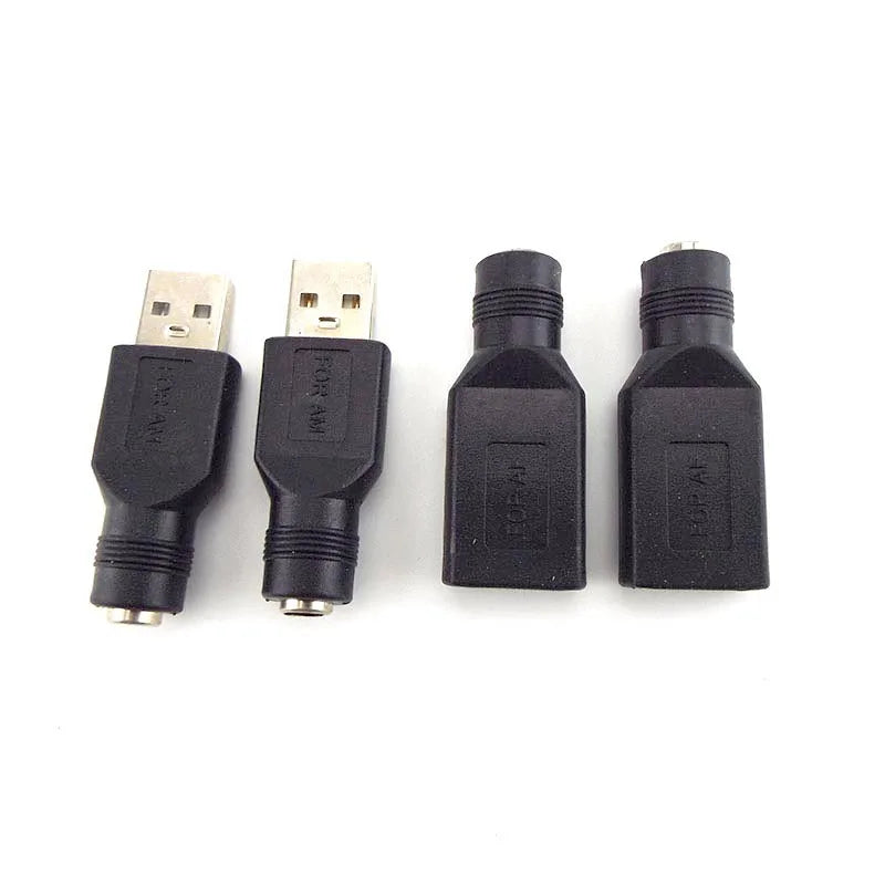 DC Female power Jack 5.5*2.1mm To USB 2.0 Male mirco type c Plug Female Jack 5V Connector converter Adapter for Laptop q1