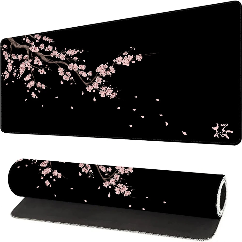 Japan Blue Sakura Gaming Mouse Pad Xl Purple Laptops Deskmat Cherry Blossom Mousepad Office Carpet Gamer Keyboard Computer Desks