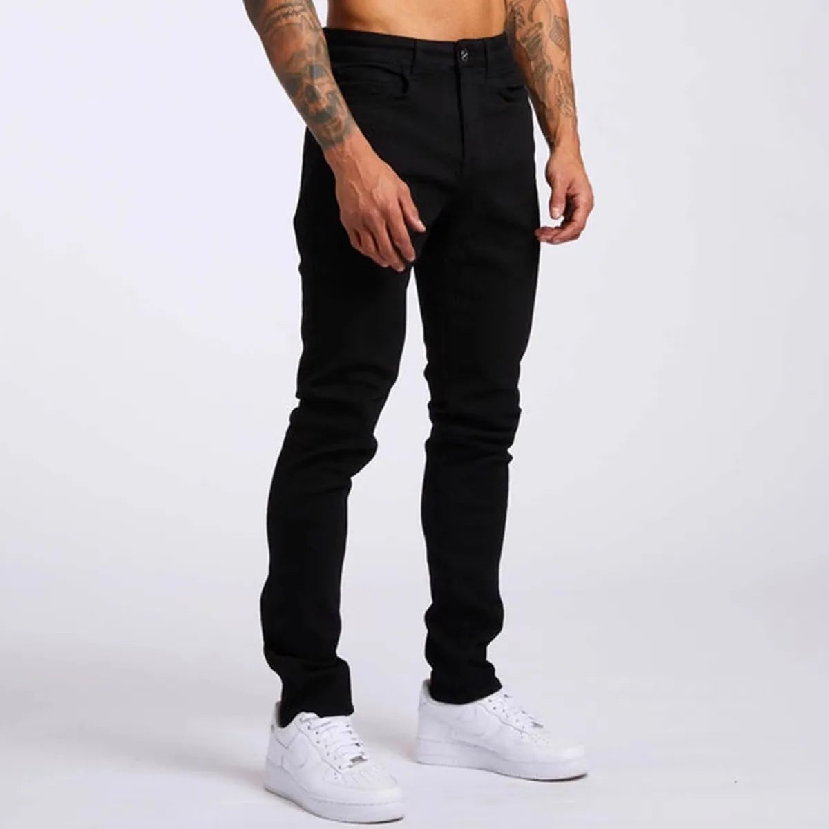 2025 new men's slim fit classic slim fit jeans casual street style casual men's slim fit jeans men's slim fit pencil jeans