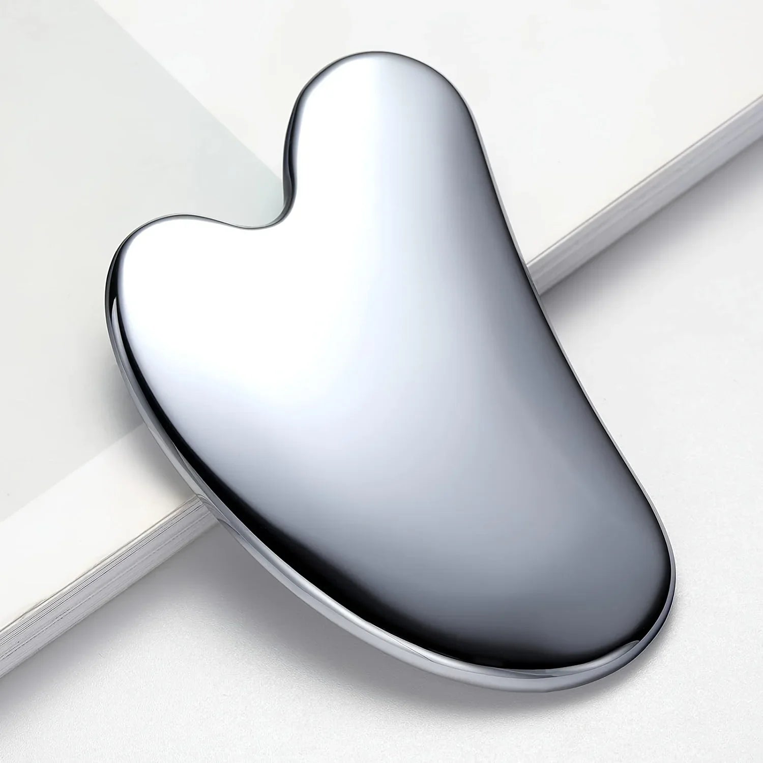 Stainless Steel Gua Sha Board Facial Tool - Skin Tightening Massage Scraping Beauty Tool For Face