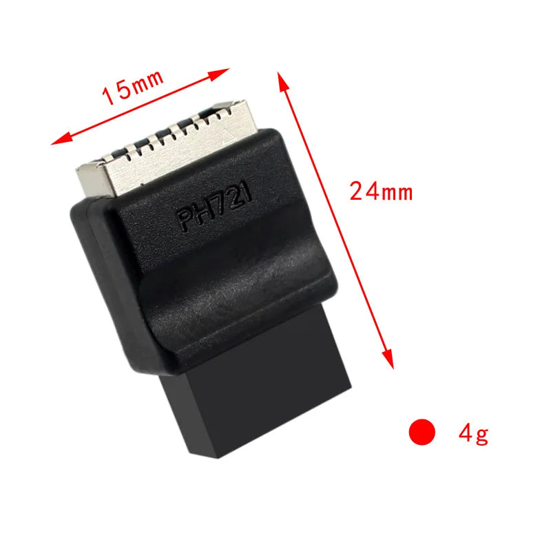 Motherboard USB2.0 9PIN Male To Type-E Female Adapter TYPE-E Interface Header Adapter