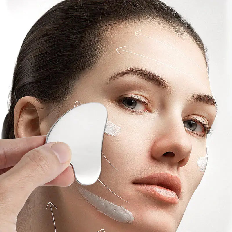 Gua Sha Board Guasha Massage For Face Stainless Steel Body Massager Facial Scraping Plate Guasha Scraper For Neck Back
